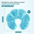 thumbnail image 5 of Breast Ice Pack 2 Pack Gel Ice Pack for Breast Surgery, Reusable Nursing Ice Pack Hot or Cold Therapy Breast Pad for Breastfeeding, Engorgement Relief (Blue), 5 of 12