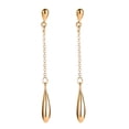 thumbnail image 2 of Pendientes colgantes Fernando Gota en forma de lágrima Oro dorado 6 Cm para Mujer, 2 of 8