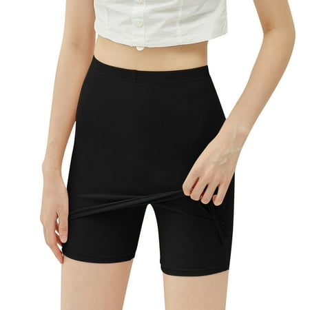 

Pgeraug underwear women Leggings Front Crotch Slip Shorts Under Dresses Smooth Boyshorts Underwear Thigh Panties Shorts For Matching Skirts Dresses sports bras for women Black