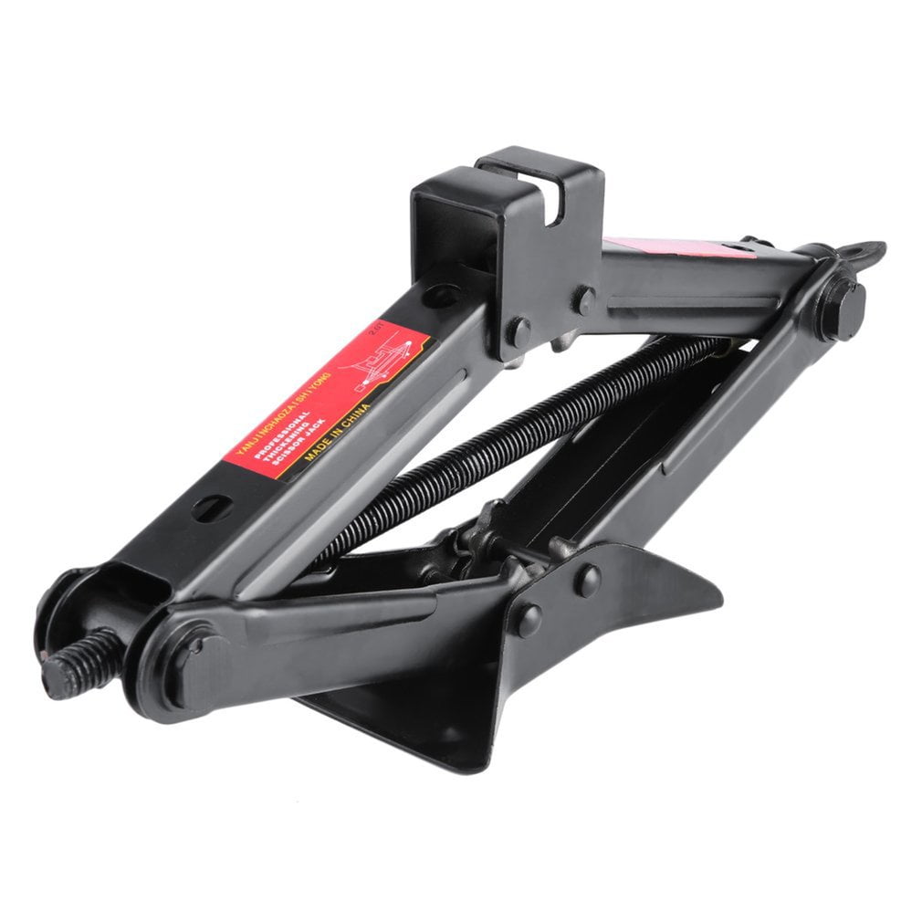 Heavy Duty Wind Up Scissor Jack Stands Speed Handle Unique Groove Labor-Saving Screw Shaft for Auto Car SUV Van,Support Up to 2000 LBS Car Jack Scissor Wind Up Lift Black Steel Rustproof