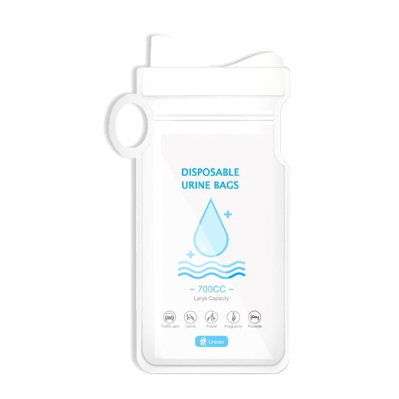 4Pcs Disposable Urine Bag for Travel, Portable Camping, Emergency Vomiting for Men, Women, and Children, PE Material