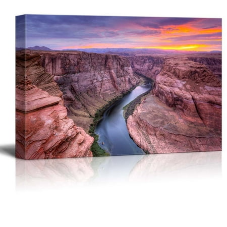 - Beautiful Scenery Landscape Colorado River at Horseshoe Bend Page Az - Canvas Art Wall Decor - 12