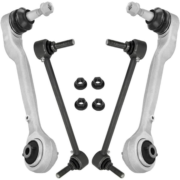 Detroit Axle - Front End Control Arms Kit for 2016-2019 Chevrolet Camaro 2 Lower Rearward Control Arms with Ball Joints 2 Sway Bar Links 2017 2018 Replacement
