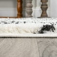 thumbnail image 2 of JONATHAN Y JONATHAN  Y Sura Moroccan Diamond Shag Area Rug 2 X 8 - White/Black, 2 of 5