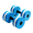 Blue, variant on Aquatic Exercise Dumbbells, 2 Pack EVA Foam Water Weights for Pool Workouts and Water Aerobics