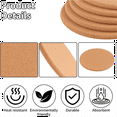 thumbnail image 6 of Pack of 8 Cork Coasters, Round Pot Coasters,Cork Cup Coasters for Pots,Casserole Dishes,Pans,Kitchen and Restaurant, 6 of 8