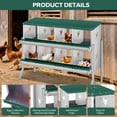 thumbnail image 2 of GloryStar Chicken Nesting Box with Large Vented Hole – Metal Egg Laying Boxes with Organized Compartments for Chickens That Support Everyday Egg Collection in the Coop and Provide a User-Friendly, 2 of 7