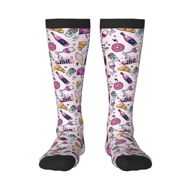Balery Wine Calcetines novedosos Calcetines deportivos Calcetines hasta la rodilla Calcetines de algodón Calcetines originales y geniales
