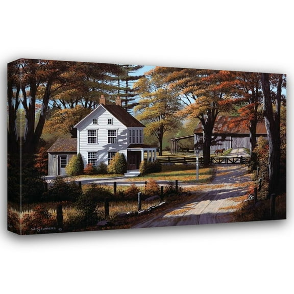 Bill Saunders 24x17 Gallery Wrapped Canvas Wall Art Titled - Rustling Leaves