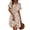 C-Orange Floral, variant on Summer Dresses for Women Short Sleeve V Neck A-Line Midi Dress Boho Beach Floral Print Sundress