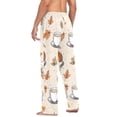 thumbnail image 3 of FORMRS Mens Pajama Pants with Pockets Sleepwear Lounge Bottoms Sizes S-2XL, Fall Coffee, 3 of 7