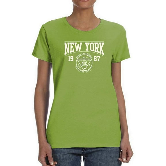 New York Retro College T-Shirt Women -Image by Shutterstock, Female 3X-Large