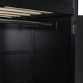 thumbnail image 5 of Full Size Loft Bed Frame with Desk and USB Charging Station, RGB Light Gaming Wood Loft with Wardrobe and Ample Storage Space for Bedroom, Apartment, Dorm, Mattress Not Included, Blue, 5 of 9