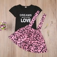 thumbnail image 3 of Seyurigaoka Kids Suit Set Girls Neck Short Sleeve T-Shirt+ Suspender Skirt, 3 of 9