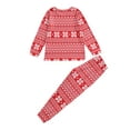 thumbnail image 6 of Christmas Family Matching Pajamas  Pajamas, Printed Long-Sleeve Tops with Pants Suit/Jumpsuit for Adult, Kid, Baby, 6 of 9