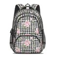 thumbnail image 2 of Pioneer Flower Floral Print Pattern Backpack for School, Cute School Bag with Adjustable Shoulder Straps and Padded Back, 16.9"x12.6"x5.9", 2 of 5