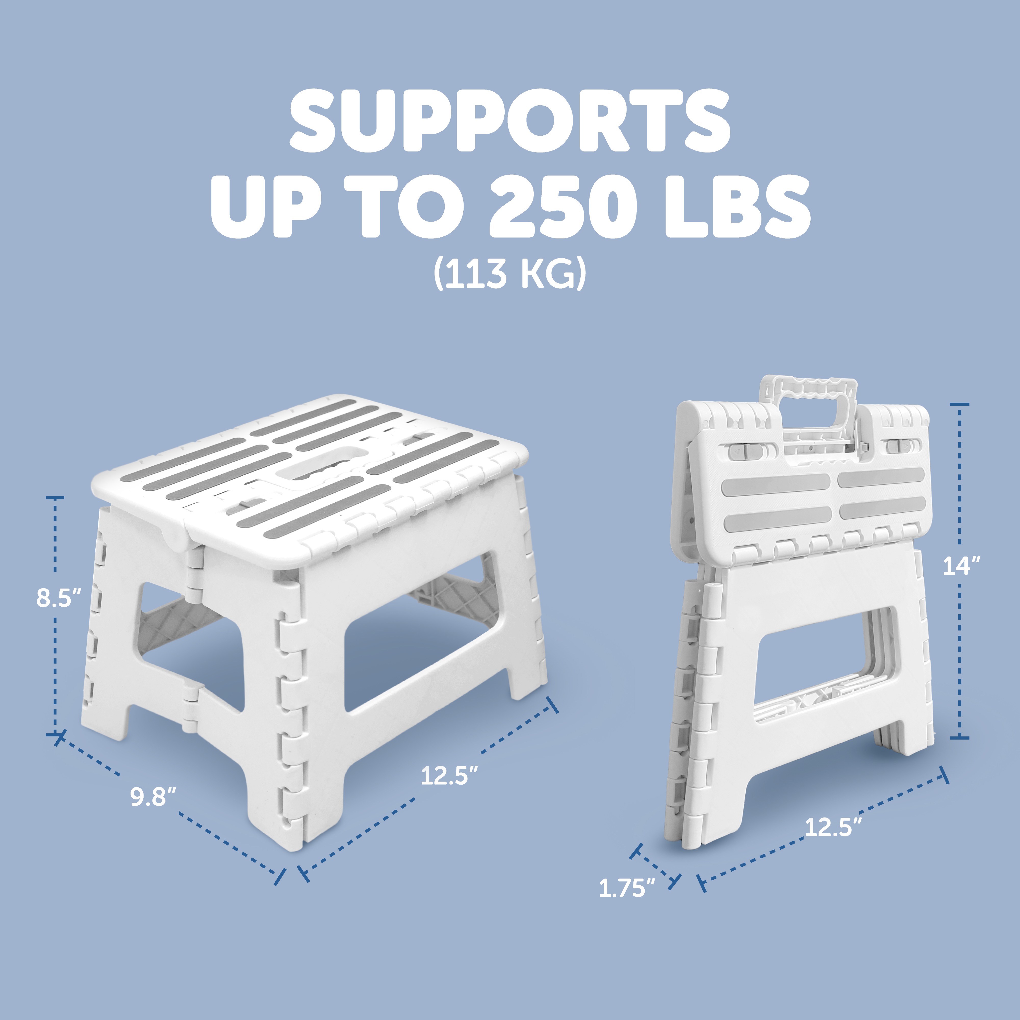 Jool Baby Click N' Climb Folding Step Stool, White photo 6