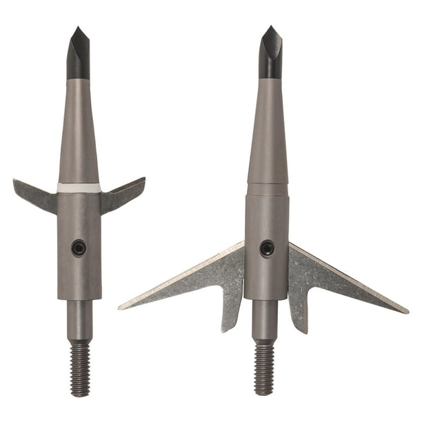 (Pack of 3) Crossbow Broadheads by Swhacker, 2-Blade 125 Grain 2.25