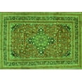 thumbnail image 1 of Ahgly Company Indoor Rectangle Medallion Green Traditional Area Rugs, 2' x 5', 1 of 1