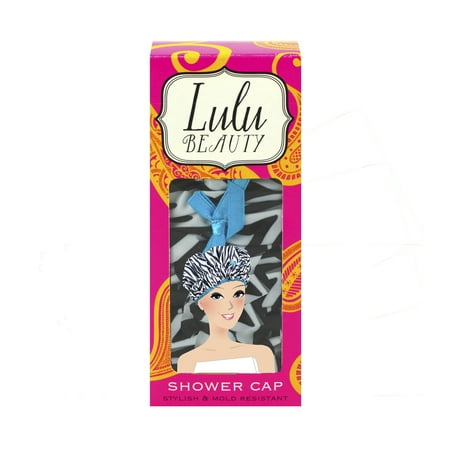 Lulu Beauty Fashion Shower Cap, Sassy Stripes