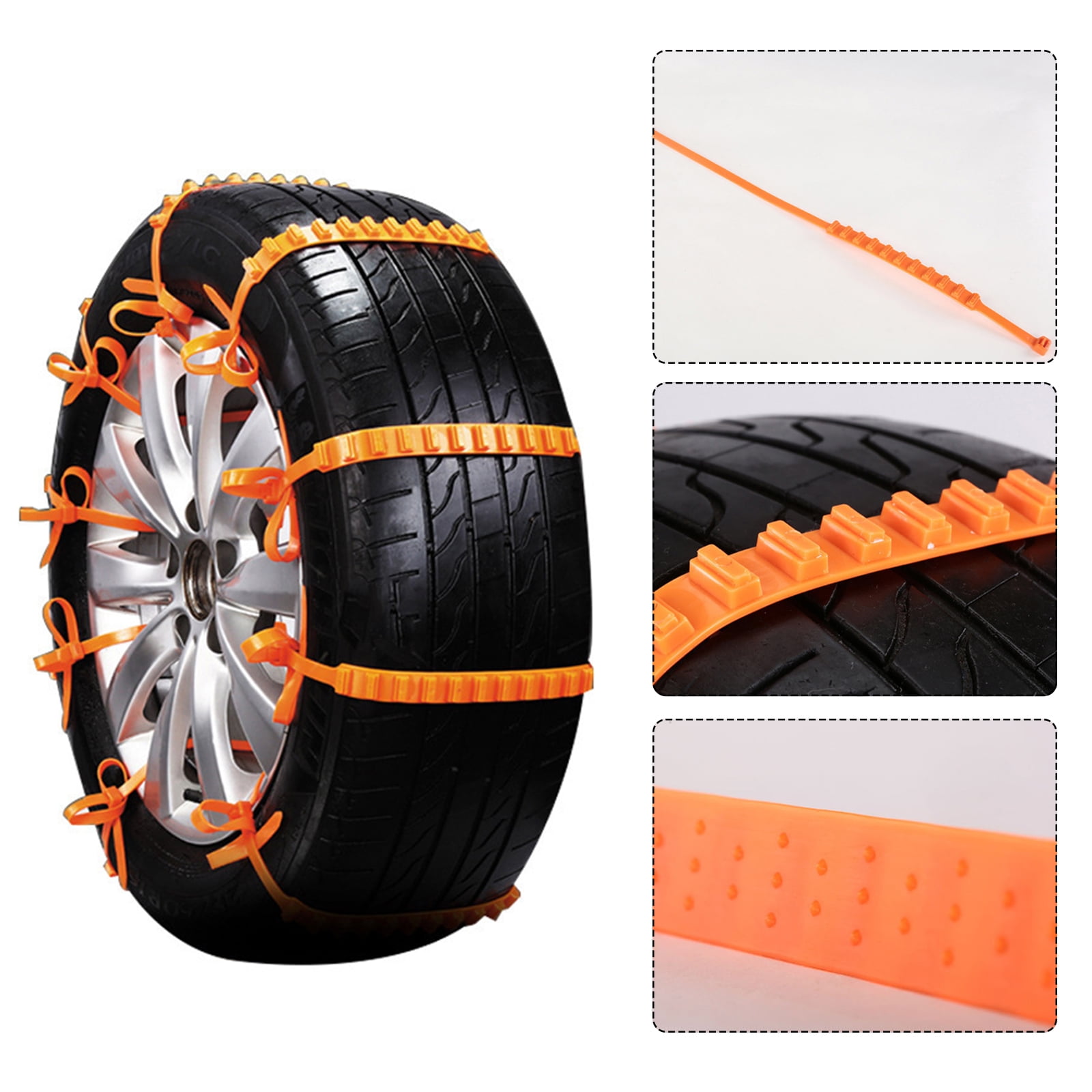 Anti Skid Snow Tire Chains of Care Guard Vehicle, Heavy Duty Mud Chains Car  Tire Binding Nylon Cable Zip Ties - China Heavy Duty, Nylon Cable Ties