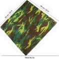 thumbnail image 5 of 12Pcs Bandanas 100% Cotton Double Sided Paisley Print Head Wrap Scarf Headband Camo Woodland, 5 of 5