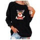 thumbnail image 2 of Pntutb moda mujer imprimir manga larga cómoda transpirable cuello redondo sudadera Pntutb Pntutb-8279, 2 of 6