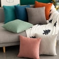 thumbnail image 4 of Housse de Coussin Simple Coussin Souple Housse de Coussin Carré pour Canapé Bureau, 4 of 10