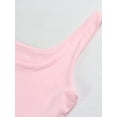 thumbnail image 6 of Women's Square Neck Sleeveless Crop Tops 2024 Cute Double Layer Seamless Slim Fit Tank Tops, 6 of 6