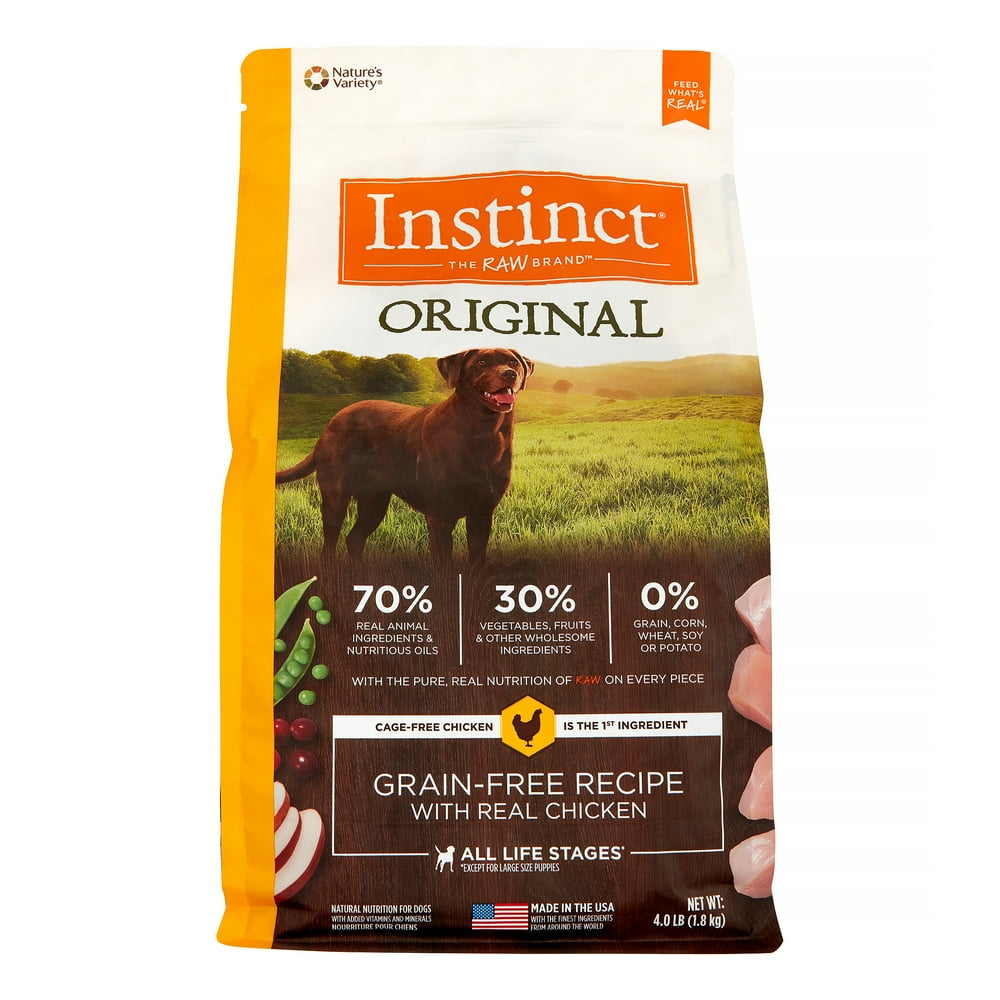 Instinct Original GrainFree Recipe with Real Chicken Natural Dry Dog Food by Nature