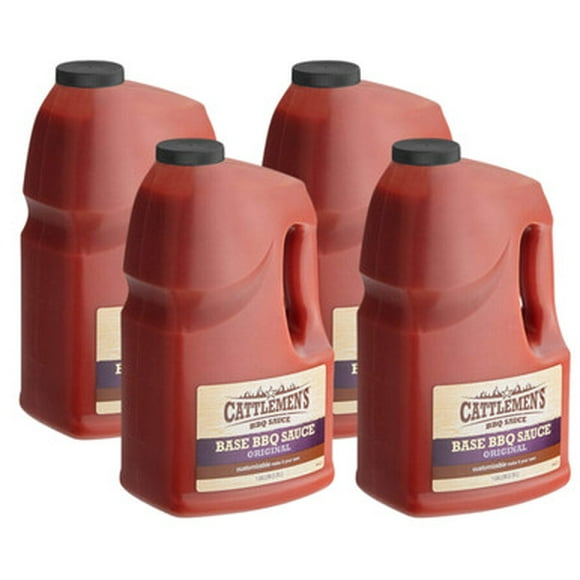 Cattlemen's 1 Gallon Original Base BBQ Sauce - 4/Case | Versatile Foundation for Signature BBQ Recipes