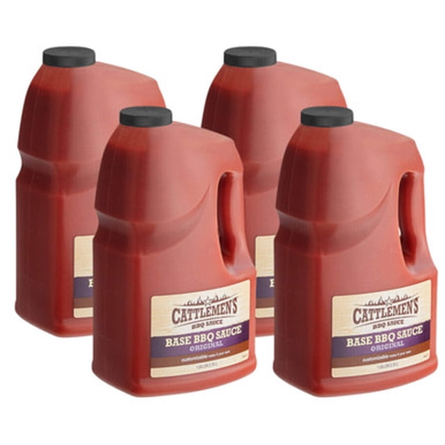 Cattlemen's 1 Gallon Original Base BBQ Sauce - 4/Case | Versatile Foundation for Signature BBQ Recipes