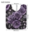 thumbnail image 5 of Yayeee Bath Rugs for Bathroom Floor Set of 2 Non Slip Fluffy Soft Absorbent Mat, Purple Roses, 5 of 7