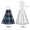 thumbnail image 3 of Haosy 2 Pack Kitchen Wash Cloths with Hanging Loops Absorbent Absorbent Quick Drying Hand Towels, Blue Scottish Tartan, 3 of 7