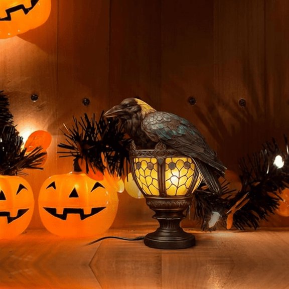 XGFHYJEH Halloween Decor, Halloween Decorations, Halloween Decorations Indoor, Halloween Indoor Decor, Halloween Gothic Crow Light