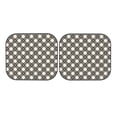 thumbnail image 3 of Uemuo Daisy Plaid Black Printed 2 PCS Car Windshield Sun Shade, Auto Sun Heat and UV Rays Blocker, Foldable Automotive Front Window Sunshade Protector, 3 of 7