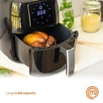 thumbnail image 2 of MasterChef Airfryer Freidora de aire compacta de 4,75 cuartos con pantalla digital, 7 ajustes preestablecidos de cocción simples y temperatura totalmente ajustable, cesta desmontable fácil de limpiar,, 2 of 5