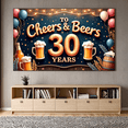 thumbnail image 5 of Decorative Design Birthday Banner Cheers 30 Years Party Balloon Celebration for Beer Party Birthday Celebration Indoor Decoration, 5 of 7