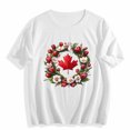 thumbnail image 4 of NuoCaiYun Summer T Shirts for Women Cute Blouses Casual Short Sleeve Maple Leaf Print Graphic Tee Tops, 4 of 6