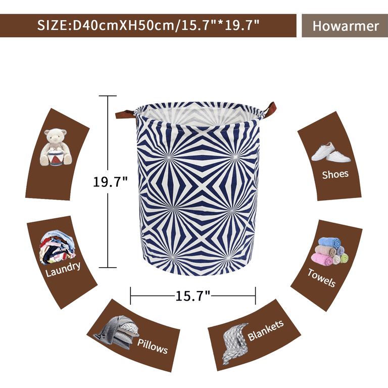 Collapsible Round Waterproof Laundry Basket photo 4