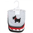 thumbnail image 2 of Hudson Baby Scottie Dog Baby Girl Machine Washable and Absorbent Cotton Baby Bib, 2 of 7