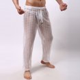 thumbnail image 4 of Tawop Mens Solid Color Gauze Sleeveless Fully Transparent Underwear Lingerie, 4 of 9