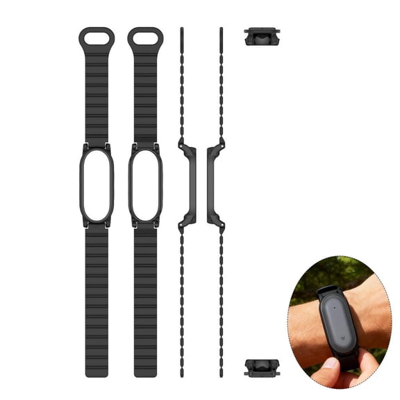 for NotePin/Plaud NotePin S Adjustable Strap TPU Wristband,Magnetic Silicone Band,Waterproof & Sweatproof, Lightweight Accessory,Soft Silicone Sport Wristband Replacement Straps