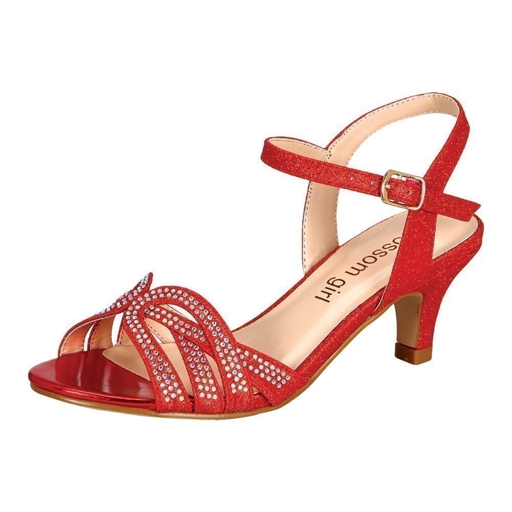 little girls red heels