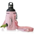 thumbnail image 1 of Made Easy Kit Water Bottle Carrier with Pocket for Dog Poop Waste Bags and Adjustable Padded Shoulder Strap, 1 of 1
