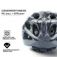 thumbnail image 4 of Cbcbtwo Bike Helmet for Adults with Adjustable Fit & Lightweight Design, Black, 4 of 8