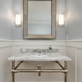 thumbnail image 7 of Moose Modern 2-Light Brushed Nickel Dimmable LED Indoor Wall Sconces with Frosted Glass, 7 of 7