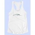 thumbnail image 3 of Cetacea Narwhal Racerback Tank Women -June Erica Vess Designs, Female XX-Large, 3 of 4