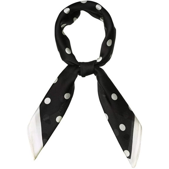 70cm Polka Dots Square Scarf Neck Scarves Kerchief Neckerchief Headband for Women