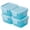 Light Blue, variant on KOYPTL 4Pcs Mini Food Storage Containers 2.36",Leakproof Lid,Sealed Condiment Sauce Box,Thickened Airtight Food Dispenser Box,Dishwasher Freezer & Microwave Safe Portable Travel Kitchen Organization